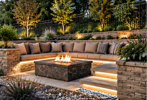 Retaining Wall Seating